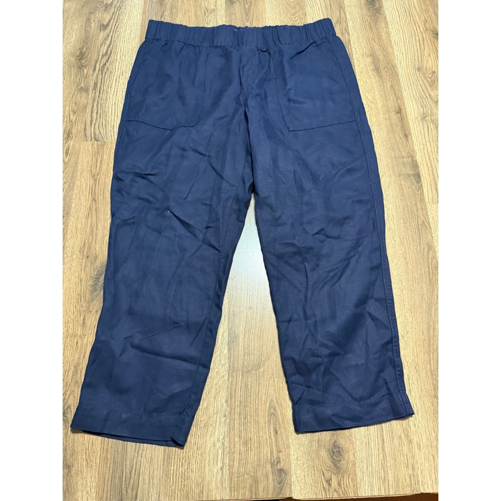 Banana Republic Pants Womens Size Large Blue Pull on Pants Straight Leg Casual